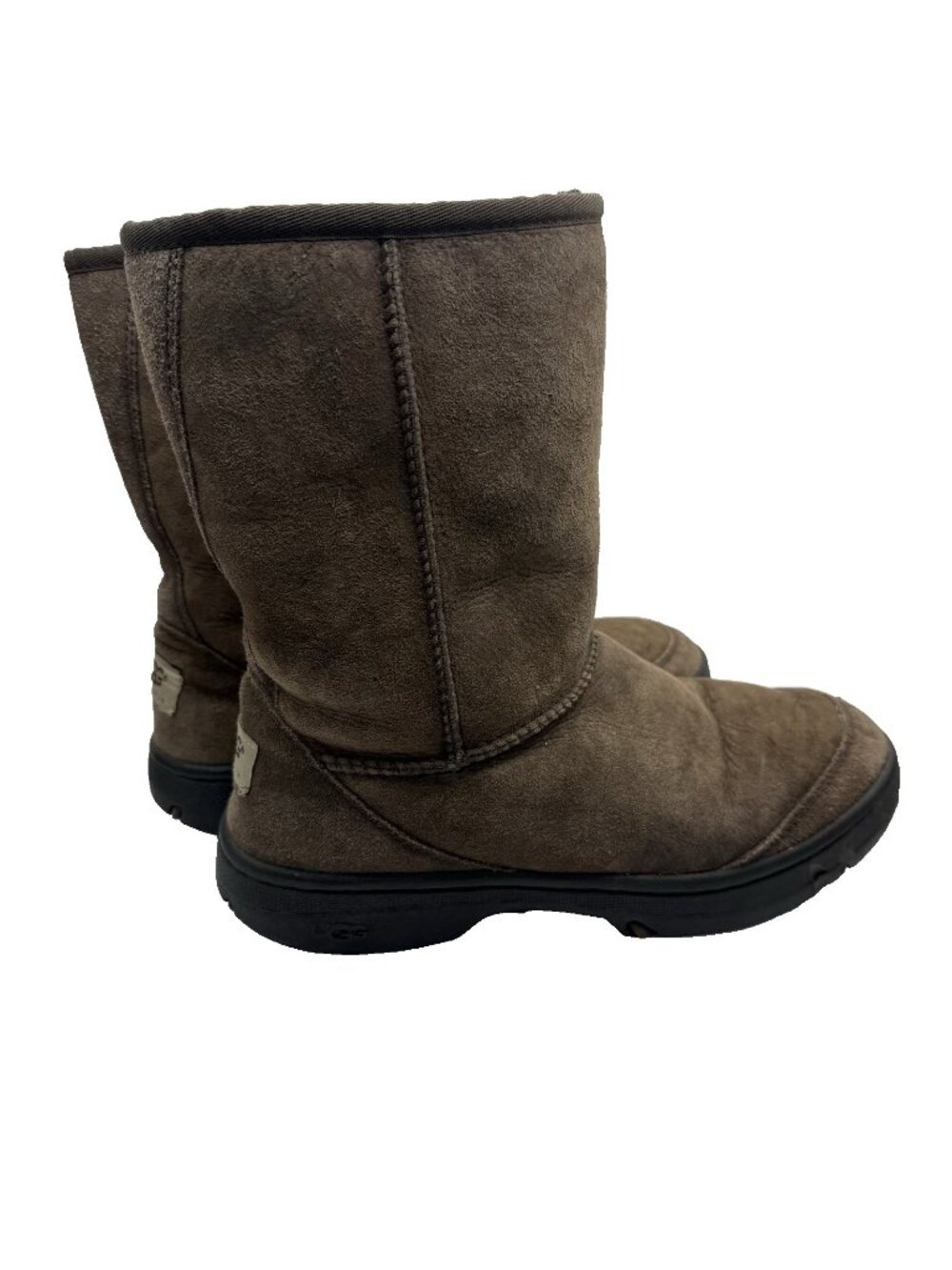 UGG Ultimate Short 5275 Chestnut Suede Sheepskin Boots Women’s size 8